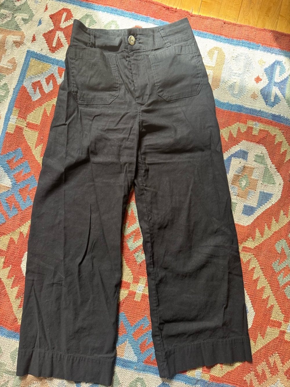 Anthropologie Maeve Colette Black Wide-Leg pants